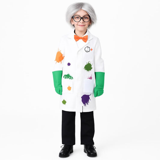 Pre-Order: Kids Mad Scientist Costume (with Wig)